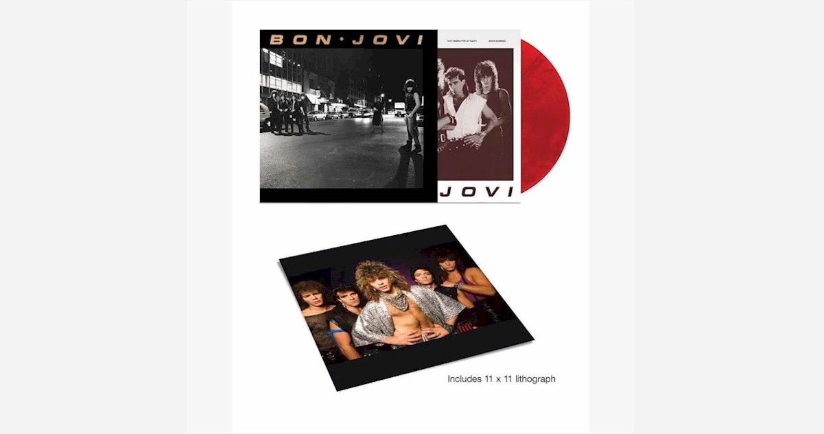 Bon Jovi relança álbum de estreia em vinil de cor rubi no Brasil