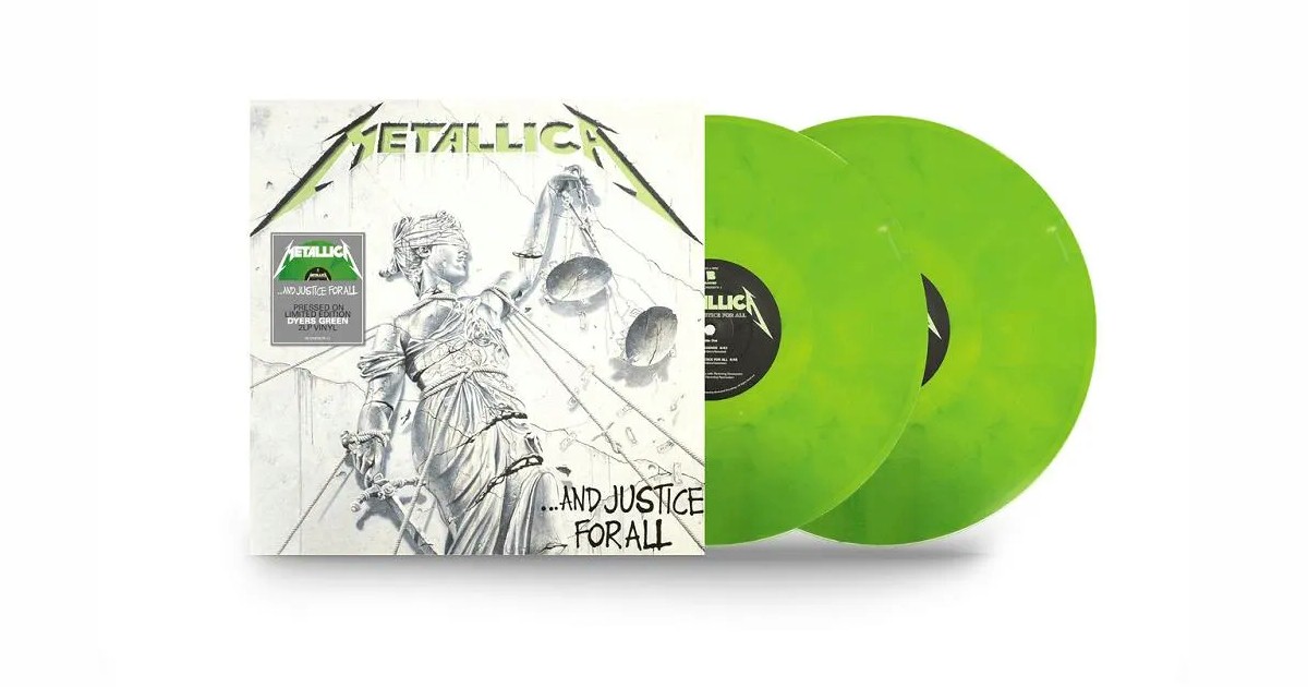 Metallica relança '... And Justice for All' em vinil duplo verde 