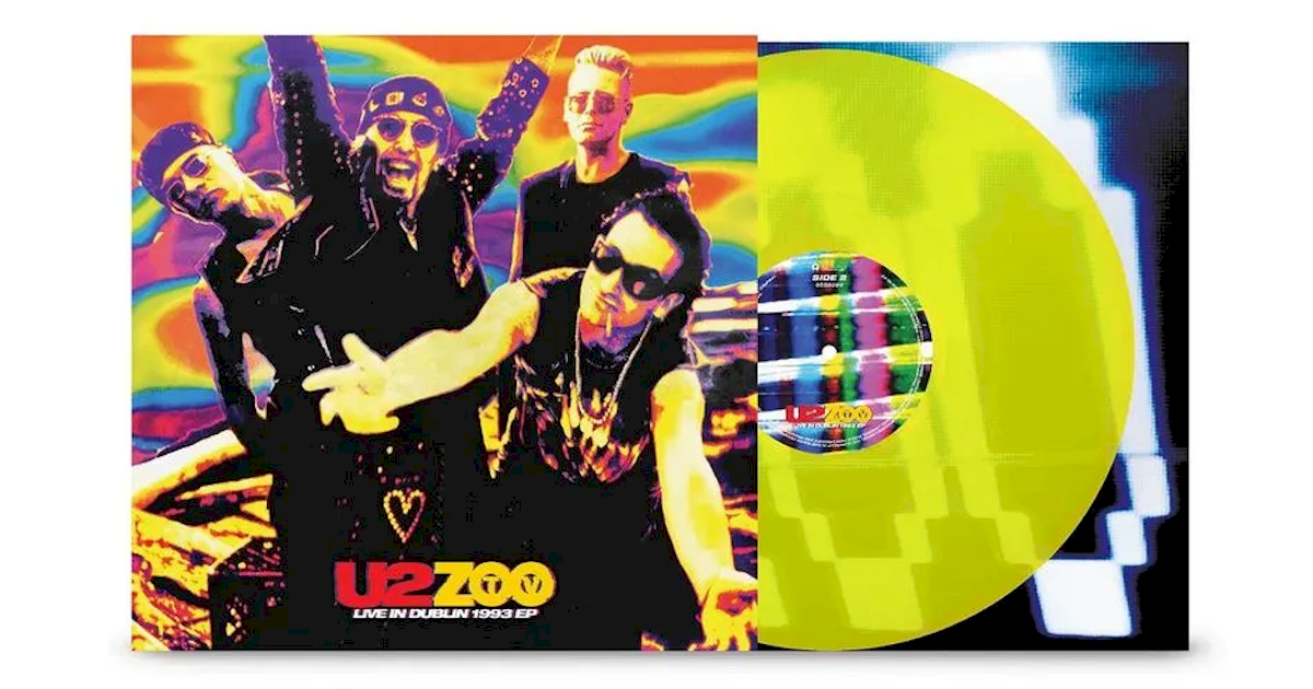 U2 anuncia 'Zoo TV Live in Dublin 1993' em vinil amarelo