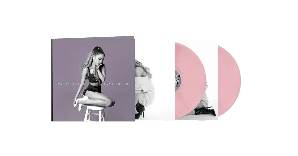 Ariana Grande lança edição de 20 anos de 'My Everything' em vinil duplo rosa