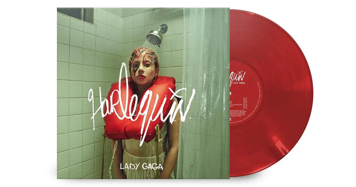 Lady Gaga anuncia 'Harlequin' em vinil vermelho translúcido