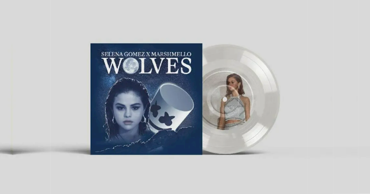 Selena Gomez relança 'Wolves' em vinil transparente