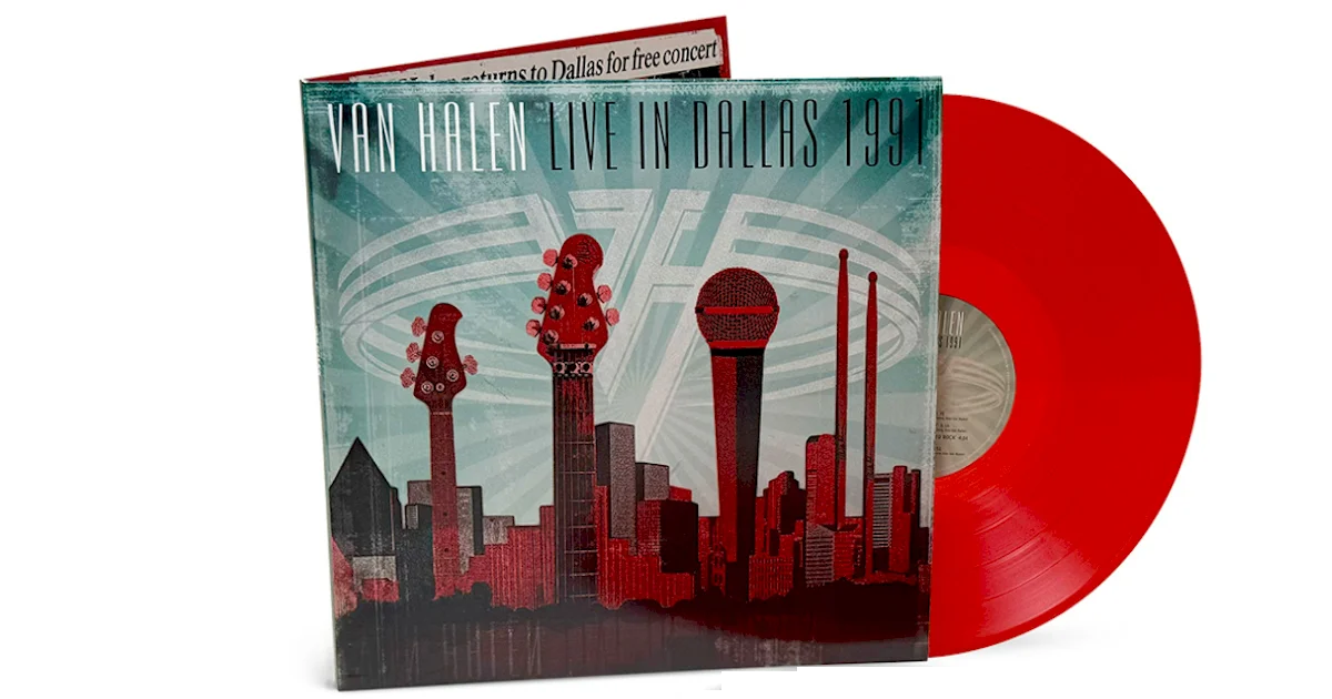 Van Halen lança 'Live in Dallas 1991' em vinil duplo vermelho